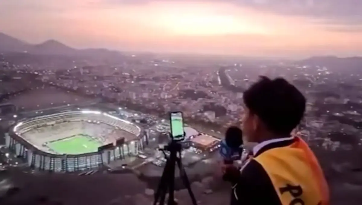 شهرت گزارشگری که از روی کوه بازی را گزارش کرد

