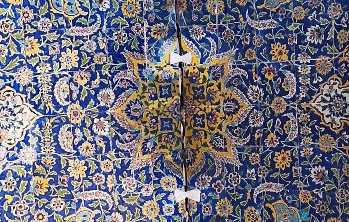 ترکهای عظیم بر روی آثار باستانی اصفهان/ عکس