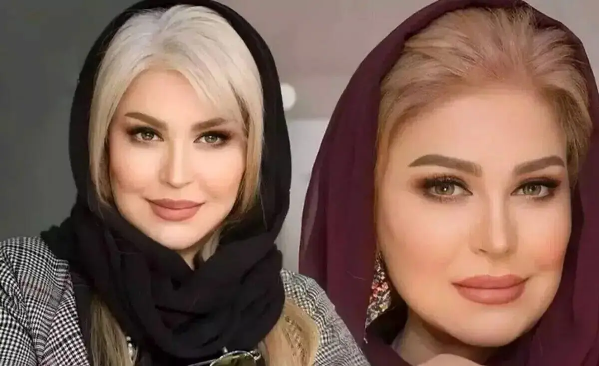 اکرم محمدی در کنار دخترش «مروارید» 