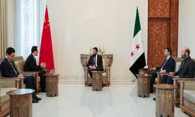 دیدار هیات چینی با الجولانی در دمشق

