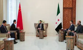 دیدار هیات چینی با الجولانی در دمشق

