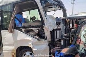 ۴ فوتی و ۵۷ مصدوم در تصادف اتوبوس زائران ایرانی
