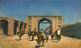 عکس‌های رنگی‌شده از ایران در دوران قاجار؛ از «مسجد رشت» تا «محفل زنانه»
