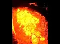 فوران آتشفشانی که یک پهپاد هزار دلاری را بلعید/ ویدئو