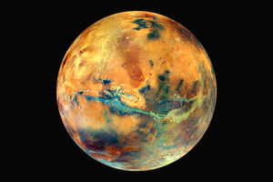 مریخ را تا به حال این رنگی ندیده اید!