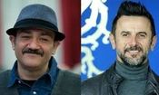 استایل متفاوت امین حیایی و مهران غفوریان در حاشیه یک مراسم/ عکس