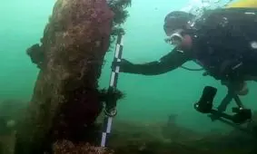 پیدا شدن دیوار سنگی ۷۸۰۰ ساله در عمق 9 متری اقیانوس 