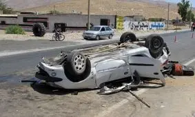 پرتاب شدن راننده ۲۰۶ به بیرون از خودرو در بزرگراه بابایی

