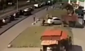 مرگ دردناک یک مرد به خاطر دنده عقب ناگهانی راننده ناشی/ ویدئو