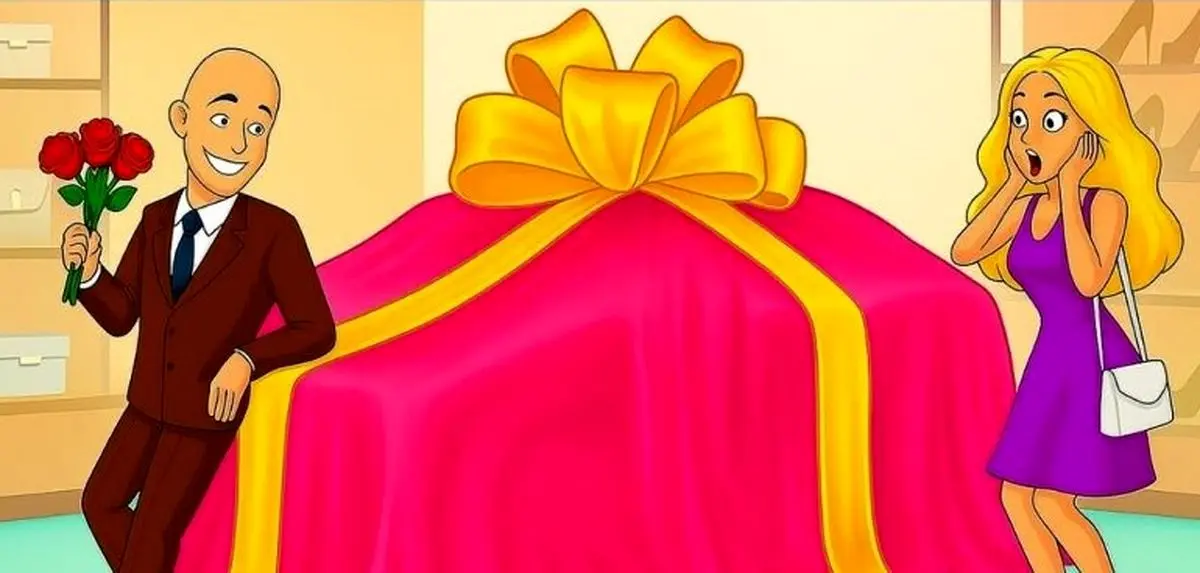 بازی فکری/ فقط نابغه ها در همان نگاه اول اشتباه تصویر داماد کچل و زن ذوق زده را پیدا می کنند