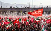 اقامه نماز بر پیکر رهبر شهید انقلاب/ تصاویر 
