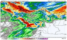 ورود سامانه بارشی جدید از امروز؛ هشدار بارش‌های گسترده در ۱۸ استان