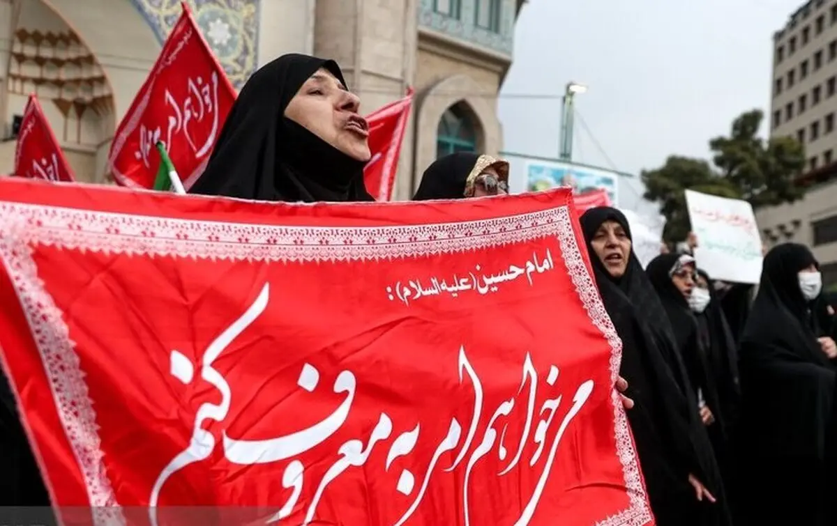 تجمع بانوان محجبه در حمایت از عفاف و حجاب در تهران/ ویدئو و تصاویر
