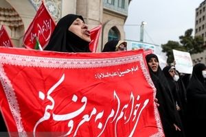 تجمع بانوان محجبه در حمایت از عفاف و حجاب در تهران/ ویدئو و تصاویر
