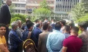 تجمع مرغداران مقابل وزارت جهاد کشاورزی