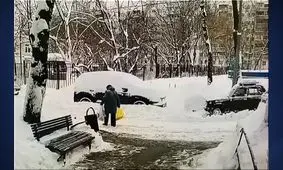 زیر گرفتن یک پیرزن هنگام دنده عقب رفتن/ ویدئو