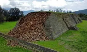 فروریختن هرم باستانی بر اثر باران شدید