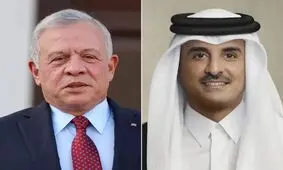 دیدار امیر قطر و پادشاه اردن درباره تحولات منطقه 

