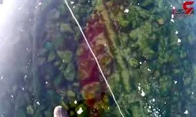 هیجان و ترس هنگام راه رفتن بر روی دریاچه یخ زده+فیلم