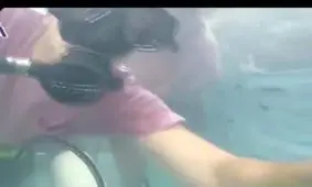 رانندگی با ماشین پر از آب + فیلم