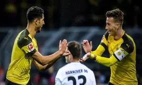 پیروزی پرگل دورتموند مقابل هانوفر و تداوم صدرنشینی