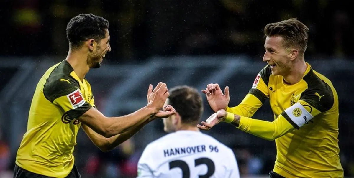 پیروزی پرگل دورتموند مقابل هانوفر و تداوم صدرنشینی