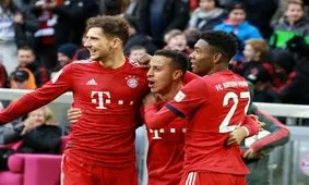 بایرن مونیخ برد و به رده دوم جدول بوندس‌لیگا بازگشت