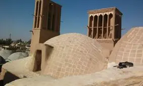 مسجدی با بادگیرهایی به سبک مسجد جامع کبیر یزد + تصاویر
