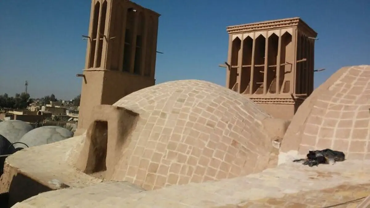 مسجدی با بادگیرهایی به سبک مسجد جامع کبیر یزد + تصاویر