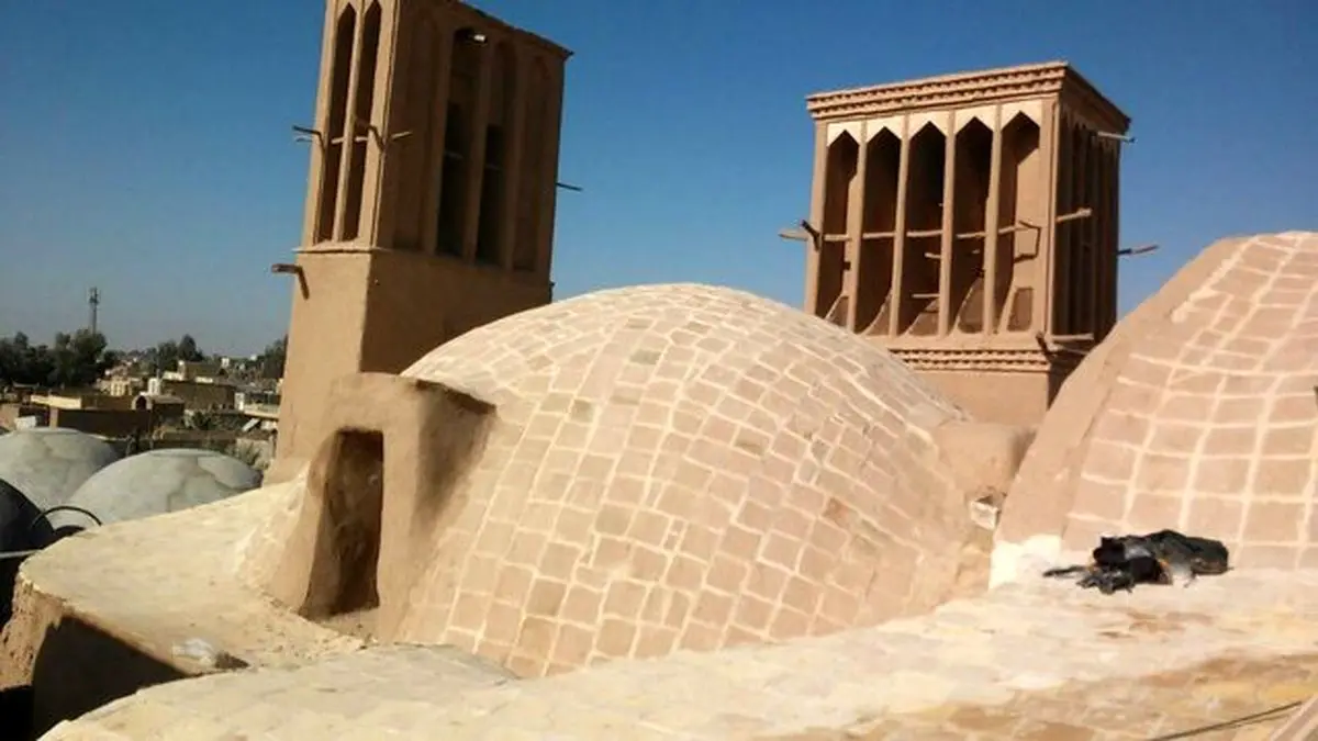 مسجدی با بادگیرهایی به سبک مسجد جامع کبیر یزد + تصاویر