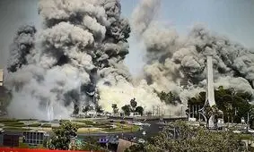 ویدئوهای حمله به ستاد کل ارتش سوریه از زاویه دوربین های ارتش اسرائیل و دمشق