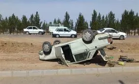 واژگونی سرویس مدرسه با 7 دانش آموز در همدان