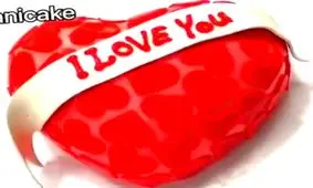 تزیین کیک ولنتاین با ژله بریلو وفوندانت تزیین شده