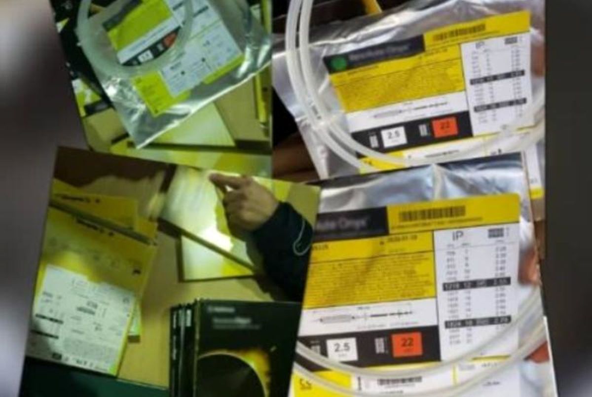 کشف استنتهای قلبی قاچاق به ارزش بیش از یک میلیون یورو