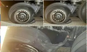 ترکیدگی تایر هواپیمای ایرباس در فرودگاه تبریز+ عکس