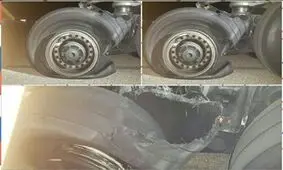 ترکیدگی تایر هواپیمای ایرباس در فرودگاه تبریز+ عکس