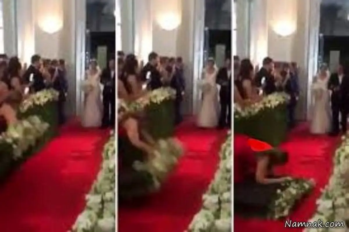 ضایع شدن زن جوان وسط عروسی + عکس