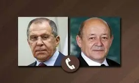 تماس تلفنی وزرای امور خارجه روسیه و فرانسه حول محور سوریه و ونزوئلا