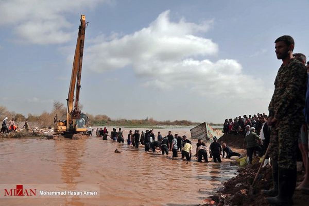 خسارت سیلاب در شهرستان رفیع خوزستان