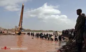 خسارت سیلاب در شهرستان رفیع خوزستان