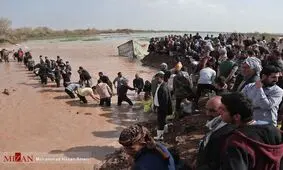 فیلمی از جزئیات سیل در خوزستان