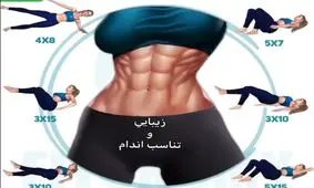 شش تمرين براي شكم و پهلو