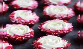 تزیین کاپ کیک مناسب ولنتاین