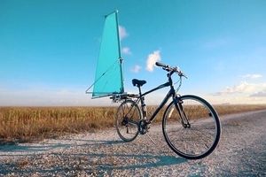 ابداع بادبان برای دوچرخه! +تصاویر
