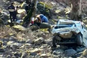 سقوط خودروی ال۹۰ به دره در جاده اسالم به خلخال ۵ کشته برجا گذاشت