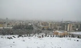 مشهد در انتظار روز برفی