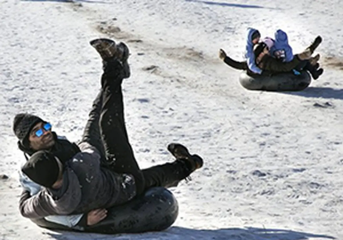 مصدومیت ۳۰ نفر در پیست اسکی سپیدان