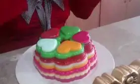 آموزش در آوردن ژله از قالب