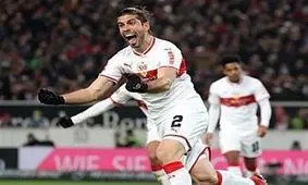 اشتوتگارت در آخرین ثانیه‌ها پیروزی را از دست داد