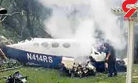 سقوط مرگبار هواپیما روی یک خانه+ عکس